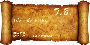 Török Bea névjegykártya